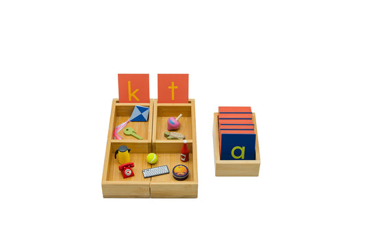 Sorting Tray with Mini Sandpaper Letters