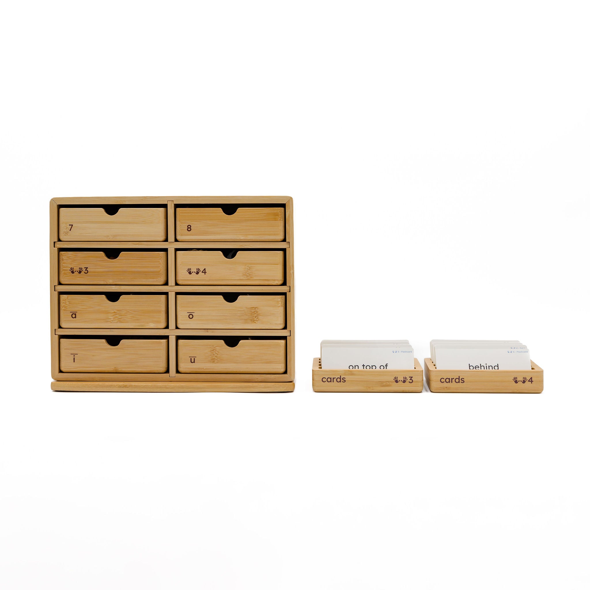 Spelling Cabinet Level 2 with Activity Cards – Montessori Language