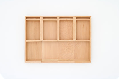 Birch Sorting Trays and Mini Sandpaper Letters