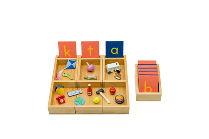 Sorting Tray with Mini Sandpaper Letters