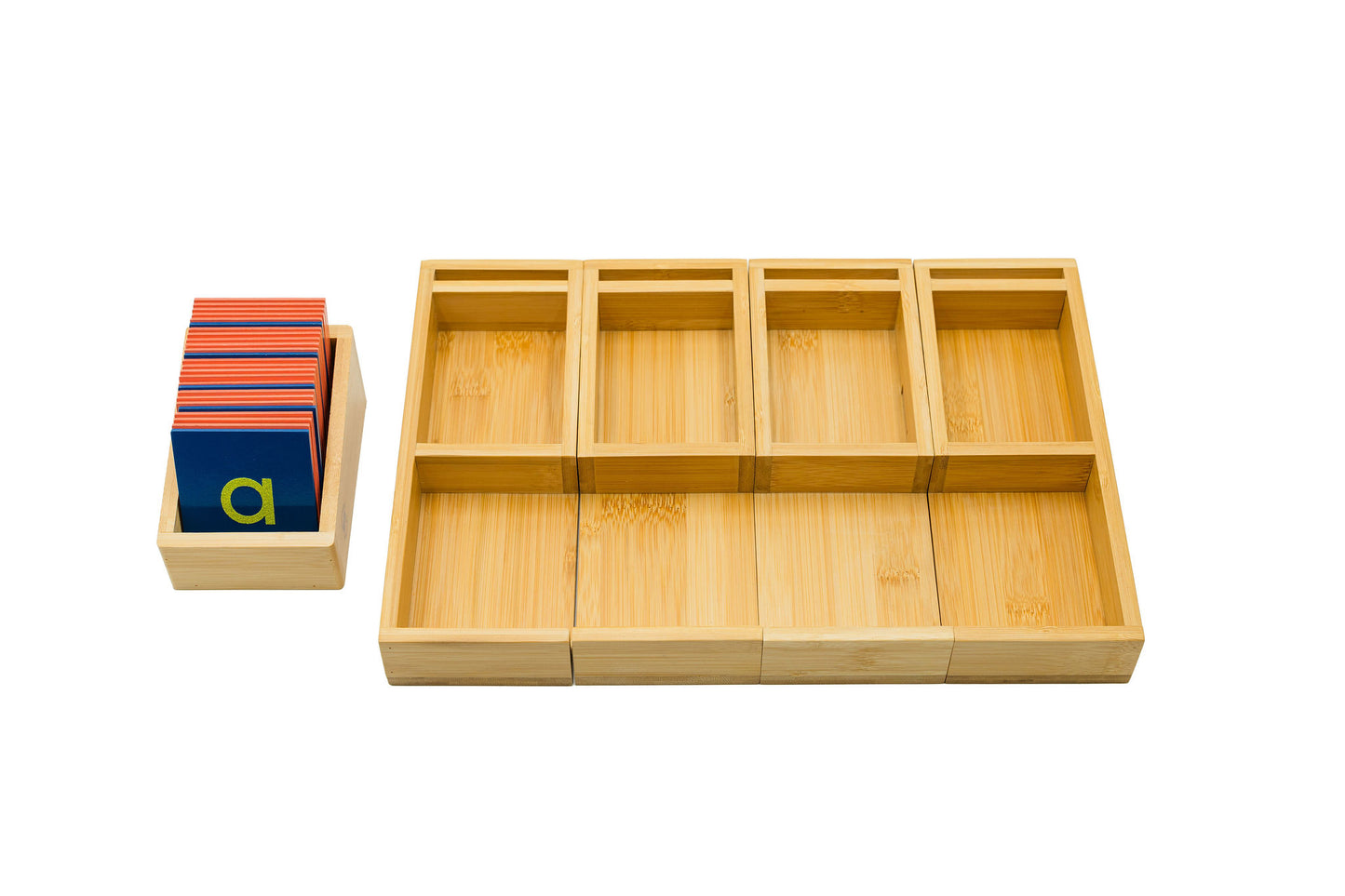 Sorting Tray with Mini Sandpaper Letters