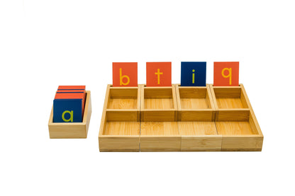 Sorting Tray with Mini Sandpaper Letters